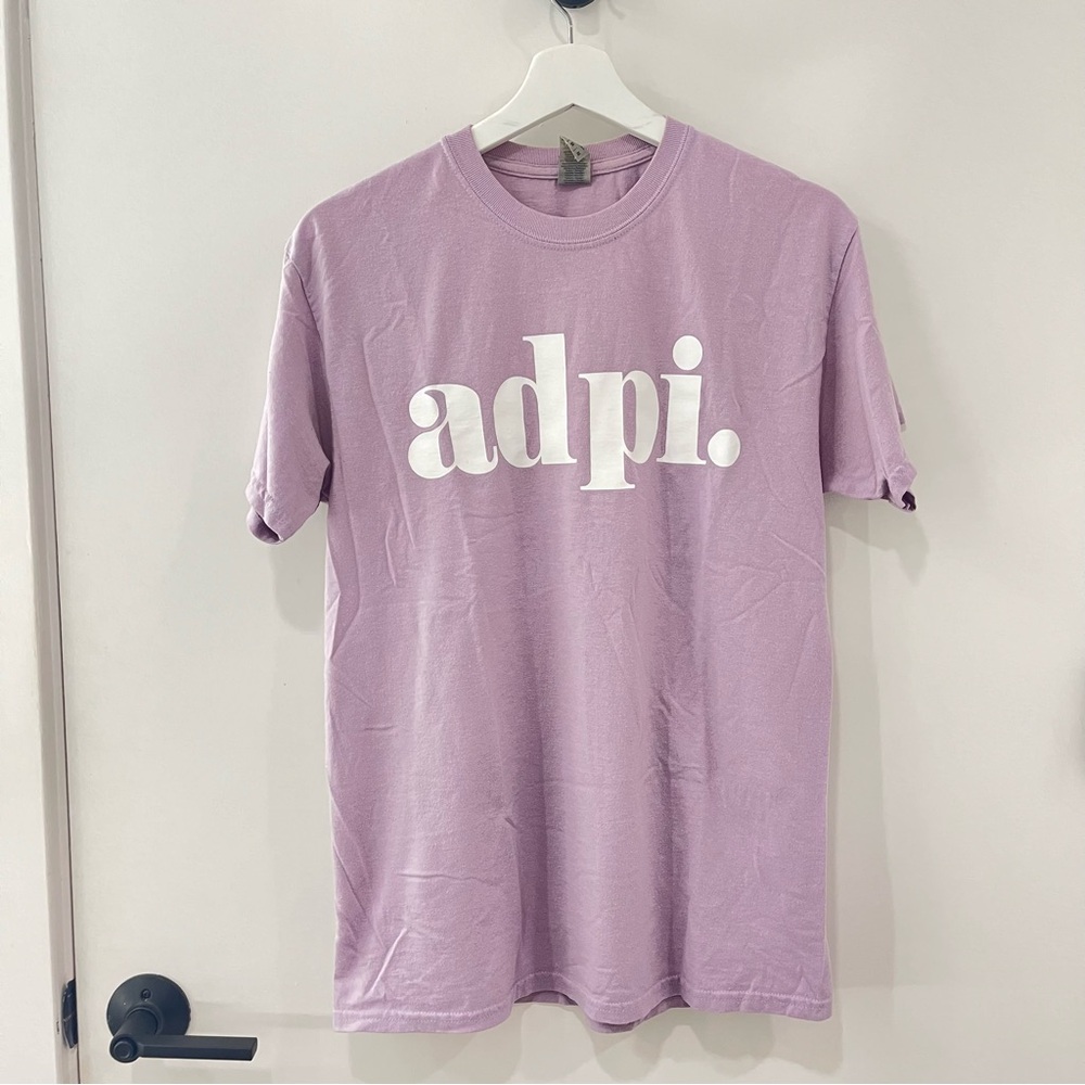 Alpha Delta Pi ADPI Lavender T-Shirt EUC